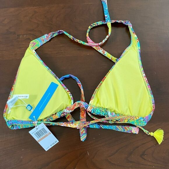 NWT Bleu Rod Beattie Bikini Triangle Top, Size 12 - Picture 6 of 7